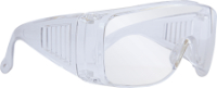 SGA SAFETY GLASSES ALPHA CLEAR UNCOATED LENS 